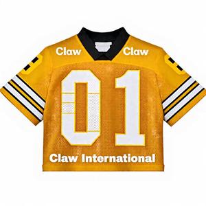 Maillot de football américain personnalisé en polyester imprimé de logo, maillot de football américain unisexe de dernière conception en gros - Product Image 4