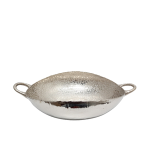 Artículos de cocina para el hogar y el hotel, bandeja de aluminio con acabado plateado para servir cenas, bandeja decorativa hecha a mano - Product Image 3