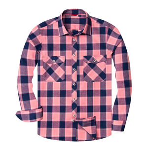 Camisas de Franela para Hombre de Alta Calidad, Mezcla de Poliéster/Algodón, Cuello Redondo, Manga Larga, Corte Regular, Secado Rápido, Transpirables, Casuales - Product Image 5