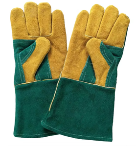 Gants de soudage en cuir de vache de qualité supérieure résistants au feu équipement de soudage industriel bon marché anti-coupure anti-dérapant fonctions anti-chaleur - Product Image 3