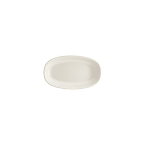 Plato de Porcelana Premium para Aperitivos Bonna Gourmet, 20x14 cm, Rectangular, en Forma de Barco, Diseño Minimalista, Apto para Lavavajillas - Product Image 1
