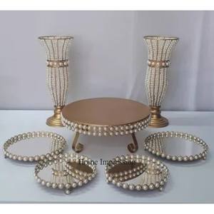 Suministro directo de fábrica Alambre de metal de color plateado Hecho de primera calidad Tamaño humano promedio Decoración de la pieza central de la boda de la India - Product Image 6