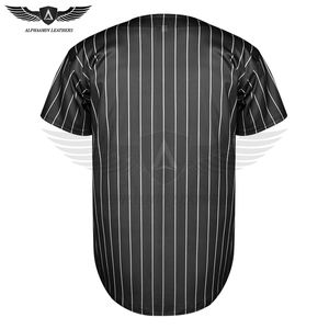 Broderie de la plus haute qualité, maillot de baseball à manches courtes et col en V pour hommes, haut confortable pour l'entraînement et la compétition - Product Image 3