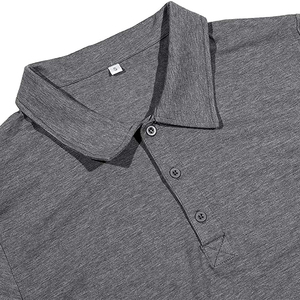 Polos de algodón 100% de alta calidad para hombre, logotipo bordado personalizado, camiseta Polo informal de algodón a la moda callejera que absorbe la humedad - Product Image 5