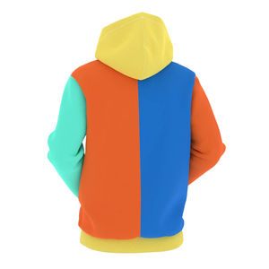 Vente chaude unisexe bloc sweats à capuche pour hommes Streetwear mode avec imprimés multicolores hiver polaire tissu pour les activités de plein air - Product Image 6