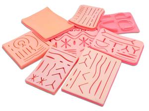 Piel humana de silicona para práctica de sutura/Kit de sutura para entrenamiento de costura/almohadilla de sutura Módulo de sutura quirúrgica de silicona - Product Image 5