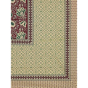 Juego de Sábanas y Fundas de Almohada Super King, 100% Algodón, Color Granate con Diseño Floral (3 Piezas) - Product Image 5