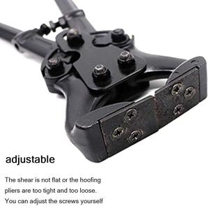 Coupe-ongles et coupe-cribillons vétérinaires robustes en alliage d'aluminium réutilisable pour l'élimination des taches sur les pattes des moutons, des chèvres et des chevaux - Product Image 4