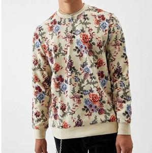 Customized Men Sublimation Sweatshirt <b>Fleece</b> Cotton Custom Logo Sweat <b>Shirt</b> Drop Shoulder Joggers Embroidery Allover Print - Product Image 1