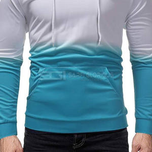 Venta al por mayor personalizado pulóver sudaderas con capucha para hombres 100% algodón de manga larga sublimación con logotipo personalizado patrón sólido invierno - Product Image 3