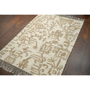 Derniers tapis antidérapants de salon au design Tapis en jute naturel disponible en taille et couleur personnalisées - Product Image 1