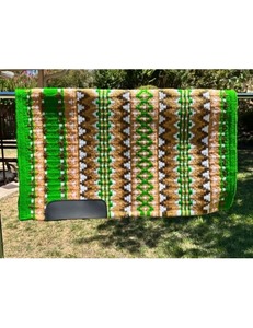 Couverture de selle occidentale en laine tissée à la main tapis de selle d'équitation couverture équestre Durable confortable pour rodéo spectacle sentier - Product Image 1