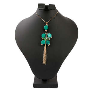 Collar Largo de Cuentas para Mujer - Verde Mar - Product Image 1
