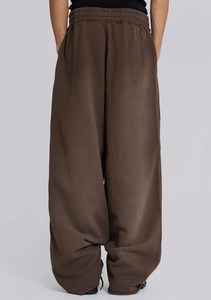 French Terry Baggy Cotton Knit Track Jogger Stacked Sweat pantalones de chándal holgados Hombres acampanados Pierna ancha Mujeres Pantalones de chándal - Product Image 6