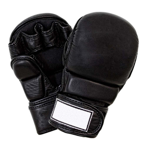 Gants MMA en cuir demi-doigt respirant meilleur design Gants de poinçonnage Gants de combat de lutte durables OEM personnalisés - Product Image 2