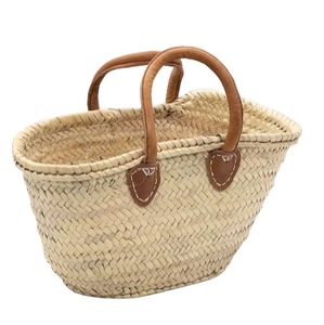 Panier en osier avec poignée Panier en osier Sac en corde de papier tissé Crochet Macramé Sacs de plage directement du fournisseur indien - Product Image 1