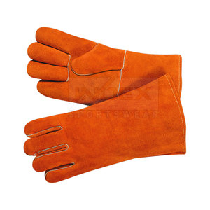 Nueva protección de manos Venta al por mayor Guantes de soldadura de cuero Venta caliente Guantes de soldadura de cuero para la venta - Product Image 4