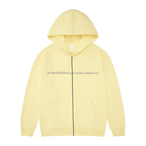 Sweat à capuche pour homme en molleton français zippé 100% coton y2k designer fermeture éclair épaules tombantes surdimensionné imprimé logo Sweat à capuche personnalisé pour homme - Product Image 6