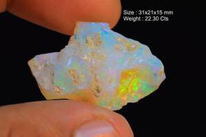 โอปอลเอธิโอเปียที่หยาบหยาบโอปอลหลวมสีรุ้งบริสุทธิ์ฉูดฉาดโอปอลเอธิโอเปียสำหรับทำอัญมณี - Product Image 2