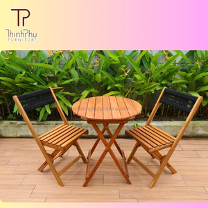 Juego de Bistró de Madera de Acacia Moderna y Contemporánea de Alta Calidad de Thinh Phu, Muebles de Exterior a Excelente Precio - Product Image 1