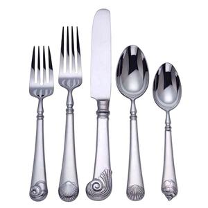 New High Quality Stainless Steel Spoon <b>Fork</b> & <b>Knife</b> Flatware Set with Unique Handle Design Modern Look Cutlery for Wedding - Product Image 1