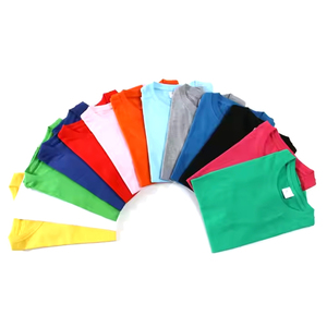 T-shirt à manches courtes d'été avec logo personnalisé en gros Jeunes garçons 100% T-shirt blanc uni en coton biologique pour garçons - Product Image 3