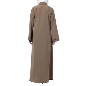 Vestido Largo Islámico Modesto para Mujer, de Secado Rápido y Transpirable, Abaya 100% Seda, Ecológico, Diseño OEM, Colores Personalizados - Product Image 5