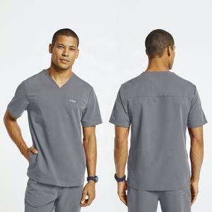 Ensemble de costume médical à manches courtes durable pour hommes, vente en gros d'uniformes de médecin et d'infirmière unisexes de grande taille, avec logo personnalisé - Product Image 5