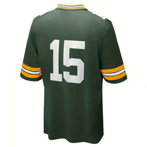 Maillot de football américain de la meilleure qualité |   100% polyester, respirant, séchage rapide, manches courtes, grande taille, couleur personnalisée, vente en gros - Product Image 2