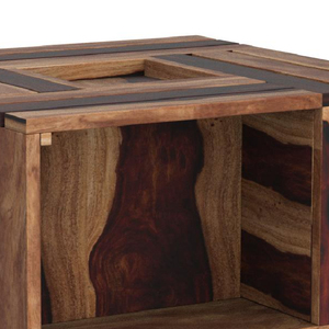 Elegante diseño decorativo para el hogar, sala de estar de madera, diseño personalizado, mesa de centro con forma personalizada, compra de la India - Product Image 3