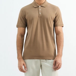 Vêtements décontractés Polos à manches courtes pour hommes en coton mélangé piqué de qualité supérieure - Product Image 1