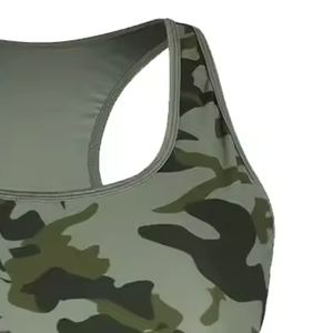 Soutien-gorge de sport pour femme à maintien élevé, bretelles convertibles, décolleté sans bretelles, coussinets amovibles, en tissu respirant Spandex/Nylon - Product Image 5