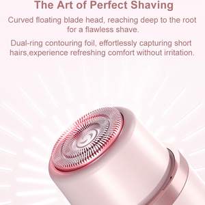 Afeitadora Eléctrica Rotativa de Doble Cabezal, Uso en Seco/Húmedo, Resistente al Agua IPX7, Cabezal Reemplazable para un Afeitado Suave e Indoloro del Bikini - Product Image 2