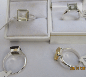 แหวนคริสตัลซิทรินธรรมชาติสำหรับผู้หญิงจาก Shah Gems เงินแท้ 925 - Product Image 1