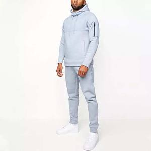 Two Piece Custom Logo Wholesale Slim Fitted Blank Track Jacket and Pant Set <b>Jogger</b> Suit Solid Color <b>Men</b> Velour Tracksuits 2025 - Product Image 5