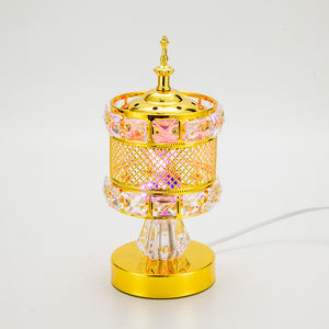 Latest Design Incense <b>Burner</b> Luxury Portable Metal Incense <b>Burner</b> Arabic Bukhoor Golden Incense Holder - Product Image 1
