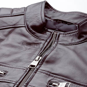 Veste en cuir pour homme, vêtements de mode, veste en cuir de haute qualité, veste en cuir avec logo personnalisé - Product Image 5