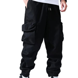 Men's High Casual Sweatpants Quick-Drying Breathable Solid Polyester Trousers Light <b>Weight</b> Mesh Pockets for Outdoor Running - Product Image 2