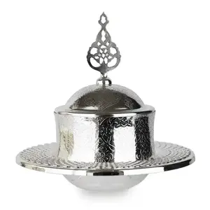 Última llegada chapado en oro precio mínimo más vendido hecho a mano personalizado Metal árabe servir Khajoor ollas y cuencos de Fecha - Product Image 3