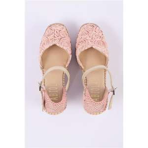 Alpargata cerrada con tacón de cuña alto - Product Image 4