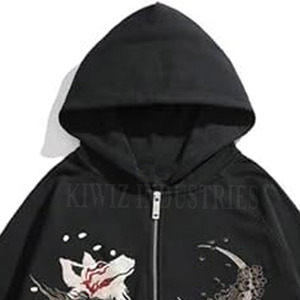 Streetwear High Quality 100% Cotton Fleece Embroidered Logo Cotton Men Winter Hoodies Custom plain Embroidery Hoodie - Product Image 2