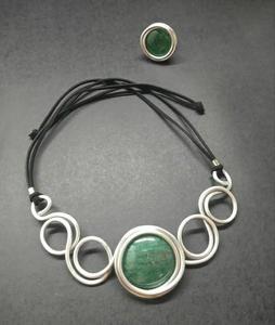 Premium Quality New Design <b>Necklace</b> Bohemia Handmade Metal & Resin Pendant <b>Necklace</b> - Product Image 5