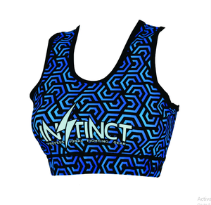 Soutien-gorge de sport bleu doux pour femme, léger et respirant, réversible, design simple, vente en gros - Product Image 1