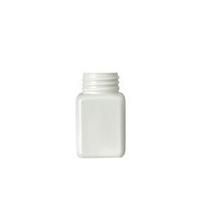 Botella de Plástico PE de 40 ml, Duradera, Ligera, Cuadrada, de Boca Ancha, Diseño Multiusos - Product Image 1