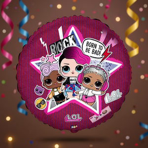 Ballon en aluminium Lol Surprise 45 cm, décorations de fête - Product Image 3