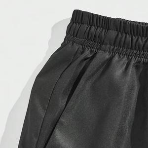 Bermuda taille haute en éponge française tricoté 100% coton respirant personnalisé des fabricants OEM pour hommes en toile unie délavée à l'acide - Product Image 3