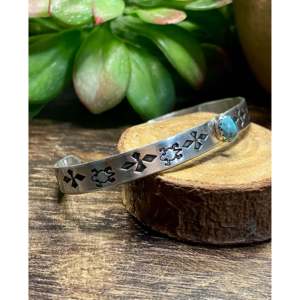 B. Shorty Kingman Turquoise & <b>Sterling</b> <b>Silver</b> <b>Cuff</b> <b>Bracelets</b>-Fashion Jewelry for Women - Product Image 2