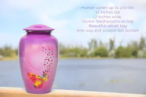 Urna Funeraria para Adultos, Diseño Americano, Acabado Brillante, Gran Tamaño, 200 Pulgadas Cúbicas de Capacidad, Hecha en Uttar Pradesh - Product Image 3