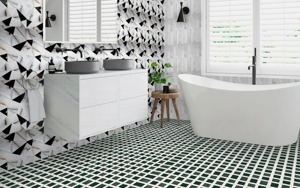 กระเบื้องผนังเซรามิกเคลือบดิจิตอลโทนสีอ่อนขนาด300X600มม. กระเบื้องภายในแบบโมดูลาร์พรีเมียมที่ทันสมัยทนกรดต้านเชื้อแบคทีเรีย - Product Image 6