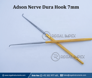 Crochet Adson Dura manuel en métal de qualité supérieure 7 mm, instruments neurochirurgicaux Regal Impex RI-NS-10012 Classe I, prix bas - Product Image 5